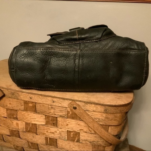 Fossil black textured leather shoulder purse - Picture 5 of 11